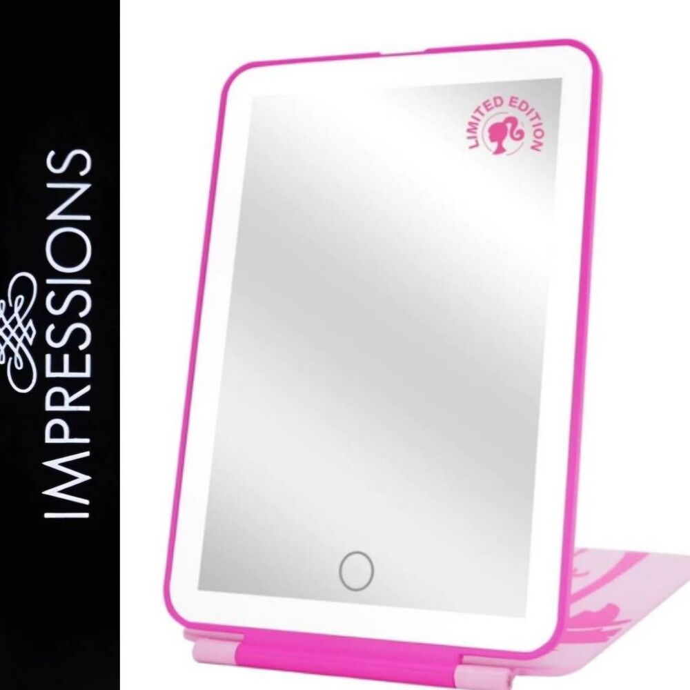 Impressions X Barbie Touch Pad Mini Tri-Tone Makeup Mirror